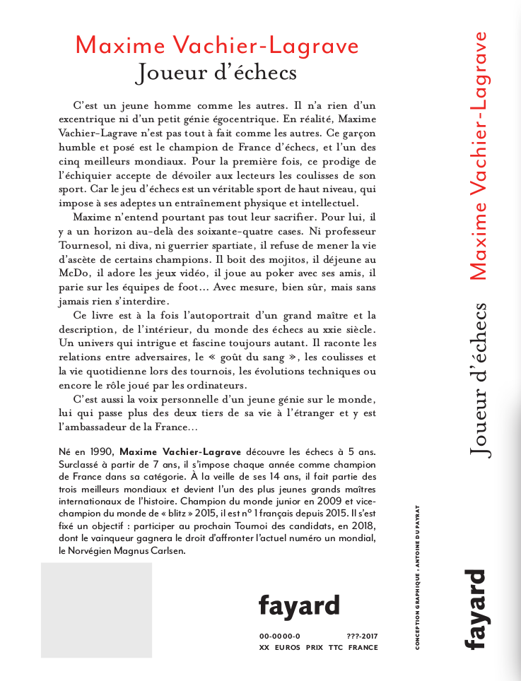 4e de couverture du livre de MVL