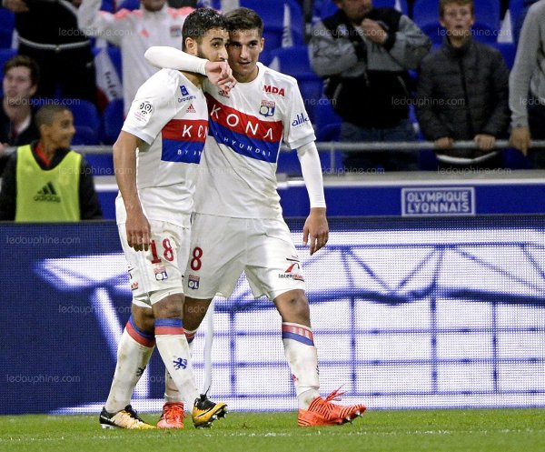 Fekir et Aouar ; le duo de choc de l’Olympique Lyonnais (photo ledauphine.com)