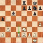 Kramnik-Grischuk, R1 ; en zeitnot, Grischuk va rapidement perdre pied dans cette position presque égale.