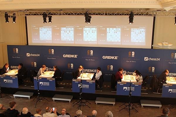 The Grenke Classic scene in Baden-Baden (photo Grenke chess).