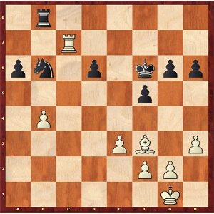 Grischuk-Mvl, round 17; white has a huge advantage in the endgame.