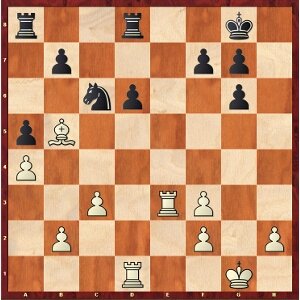 Mvl-Aronian, ronde 14 ; 23.Ted3 était le plus simple.