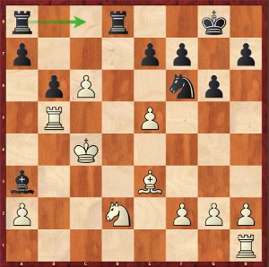    Navara-Mvl, round 4; 21…Rac8, an aesthetic move which forces the draw.