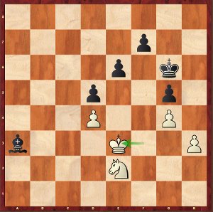 Caruana-Mvl, Round 15; not so simple for black, but he will make it.