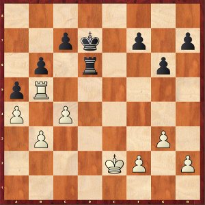 Dominguez-Mvl, Game 4; on the theme of the trapped Rook.