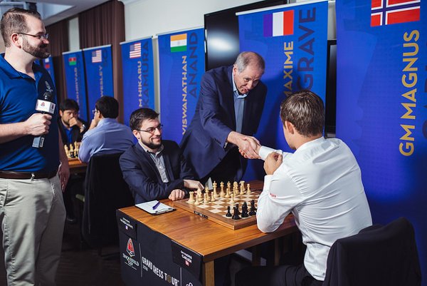 Beginning of the tournament, in front of the World Champion (Photo: GCT).