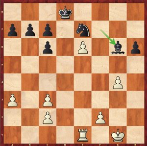 Mvl-Karjakin, Ronde 9 ; les blancs sont mieux.