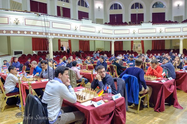 Début du tournoi (Photo Chess.com/John Saunders).