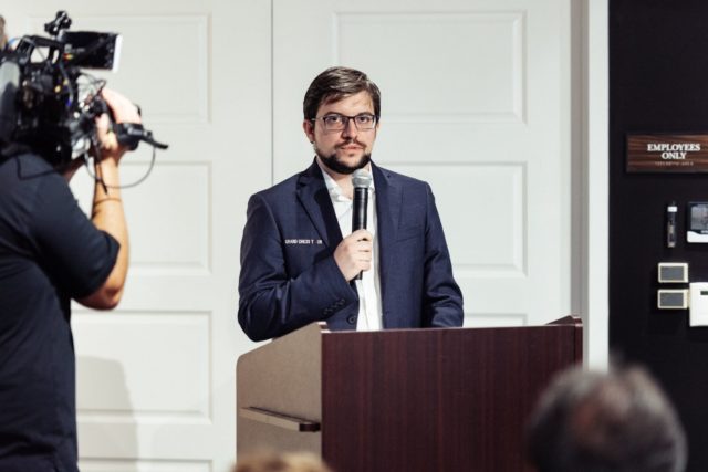 Discours du vainqueur (photo : GCT).