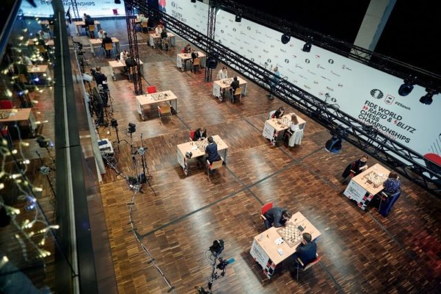 Aerial view of the first boards (Photo: Fide).