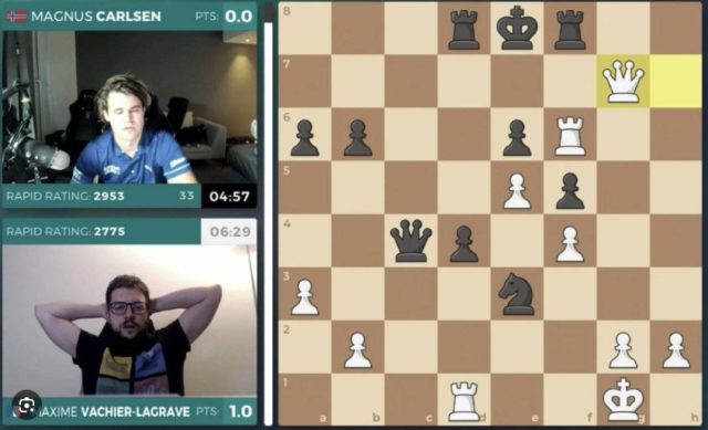 MVL Beats Sarin In Speed Chess Opening Match 