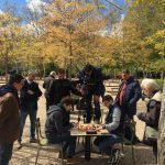 Avec une équipe télé Avec une équipe télé